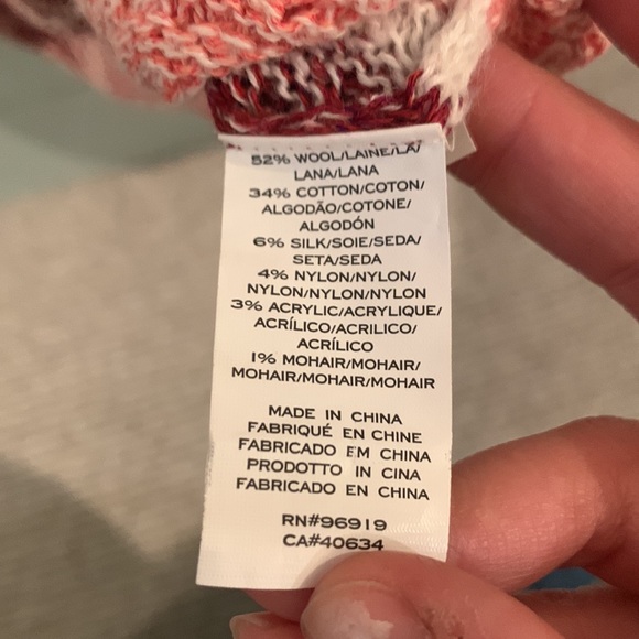 Marc Jacobs Wavy Striped Wool Short Sleeve Sweater - Picture 3 of 4